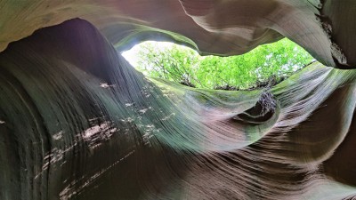 陕西延安雨岔大峡谷风景秀美梦幻迷人